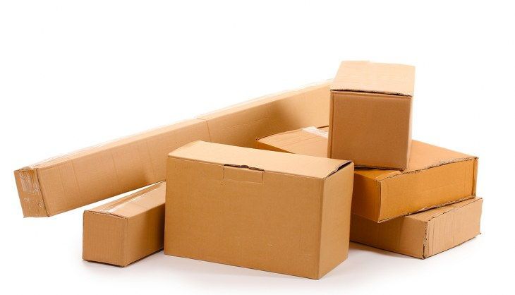 cardboard boxes