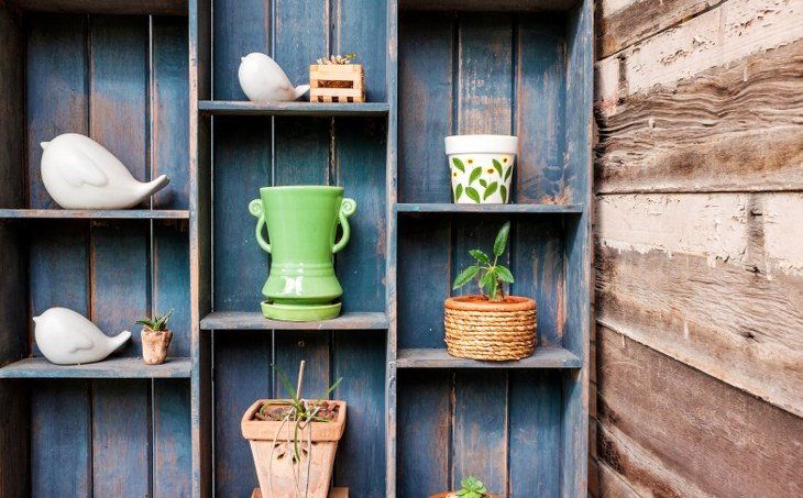 shelves from crates